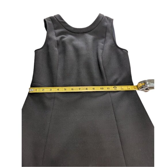 Vineyard Vines Sleeveless Black Fit and Flare Dress Tartan Plaid lining *SZ 6 - Picture 3 of 10